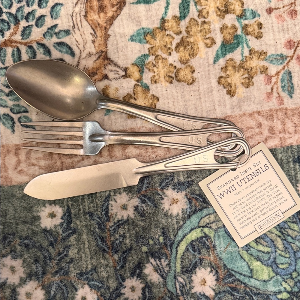 Silver Dining Utensil Set replica WWII